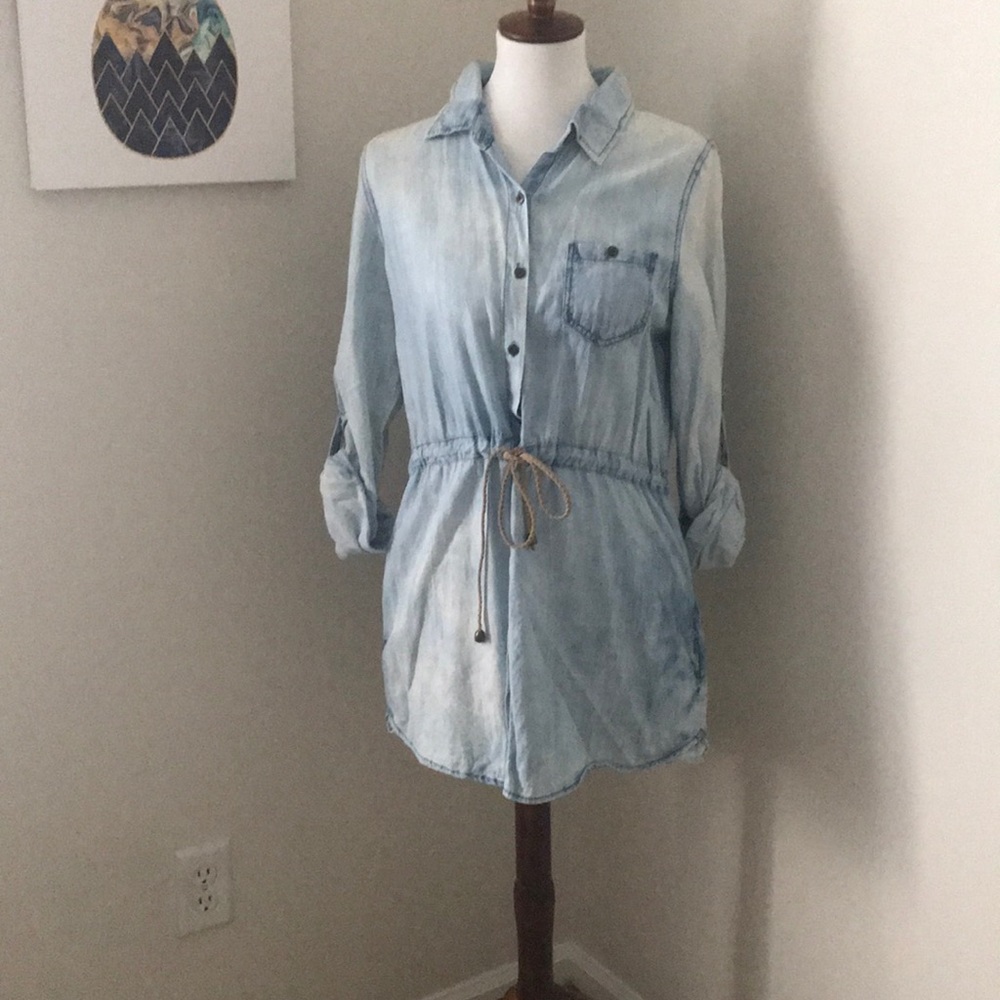 Faux Denim Dress